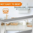 thumbnail image 4 of TROPOW Stainless Steel Overshelf for Prep & Work Table, Adjustable Double Deck Overshelf 2 Tier Racks for Kitchen, Restaurant, Bar, Utility Room and Garage, 12" x 60", 4 of 8