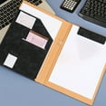 thumbnail image 1 of Yhmxh Office Supplies Office Desk Accessories Office Organizer Desk Organizers Multi-function Business Folder Leather Manager Splint Magnet Contract Folder Business Contract Book, 1 of 6