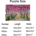 thumbnail image 3 of 1000 PCS Jigsaw Puzzles, 29.5" x 19.7" Artwork Gift for Adults Teens Painting Cherry Roadside Wooden Puzzle Games, 3 of 6
