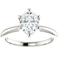 thumbnail image 1 of Platinum 1 Ct Oval Diamond F/VS Solitaire Engagement Ring Lab Grown, 1 of 1