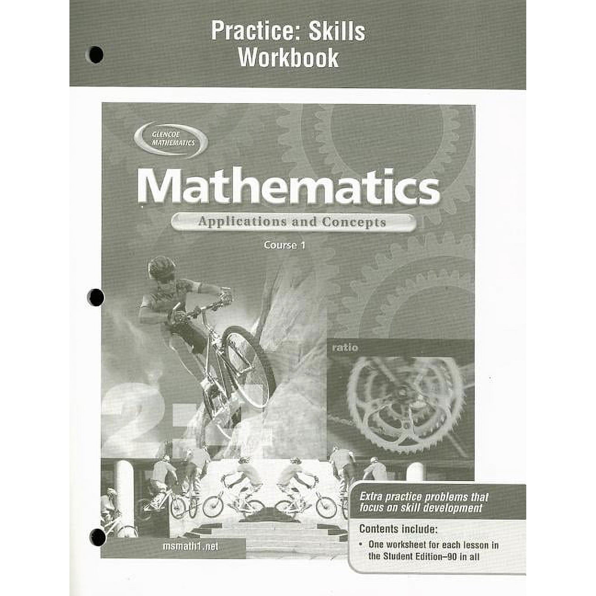 Math Applic & Conn Crse Mathematics: Applications and Concepts, Course 1, Practice Skills Workbook, (Paperback)