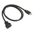 thumbnail image 3 of Cable de extensión de interfaz multimedia de alta definición de 3 pies Cable de extensión de montaje empotrado en tablero para automóvil, motocicleta y barco, 3 of 12