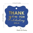 thumbnail image 7 of Inkdotpot Real Gold Foil Thank You For Celebrating With Us Bridal Shower-Baby Shower-Retirement-Wedding-Birthday Tags Favor Bracket Shape Hang Pack Of 50 Paper Tags, 7 of 7