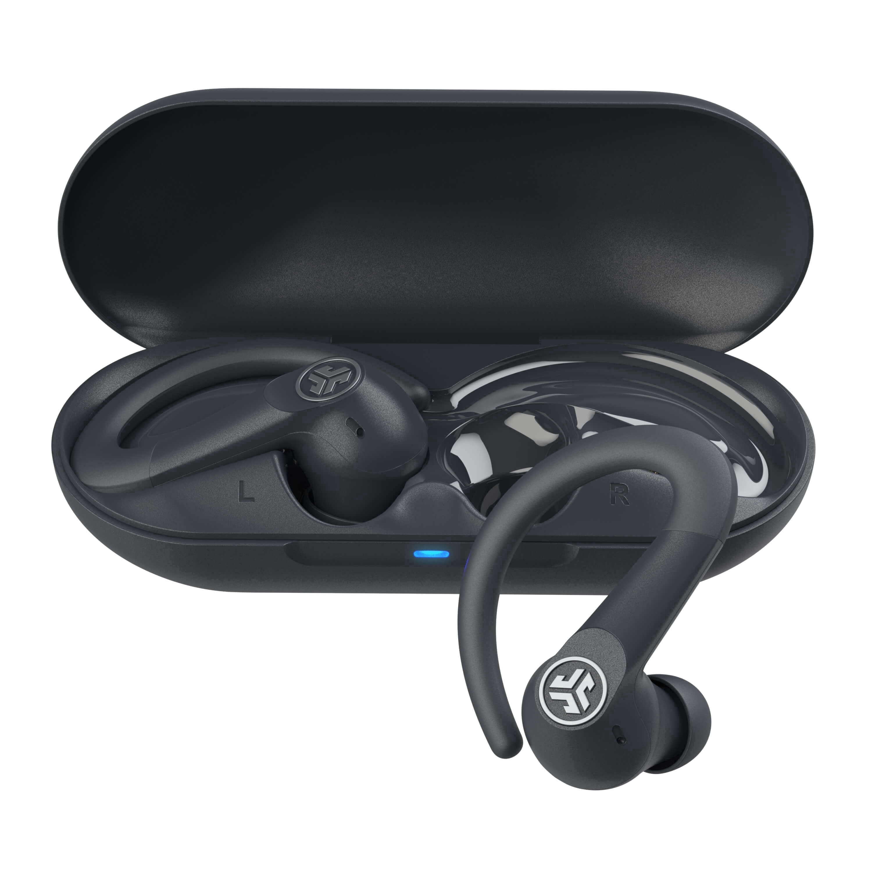JLab, JBuds Sport ANC 4 True Wireless Earbuds, Graphite, Hybrid