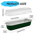 thumbnail image 3 of 50 Pcs Mini Loaf Pans with Lids, 6.54X2.56X1.18" Aluminum Foil Cake Pan, Rectangular Baking Cups, Disposable Foil Containers, Heat Resistant Baking Trays, Oven Safe Holder for Wedding Party Birthday, 3 of 4