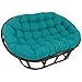 thumbnail image 3 of Blazing Needles Coussin Double Papasan d'Extérieur en Polyester Filé Uni, 65 x 48, Bleu Aqua, 3 of 3