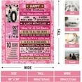 thumbnail image 4 of 10th Birthday Gifts for Girls, 10 Birthday Decorations for Girls Blanket 60"X50", Happy Birthday Gifts for 10 Year Old Girl, 10 Year Old Girl Birthday Gifts Ideas for Sister Daughter Blankets, 4 of 5