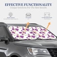 thumbnail image 4 of JUNZAN Orchids Flowers Pattern Car Windshield Sun Shade | Reflective Sunshade | Foldable 2-Piece Sun Shield Protect Your Car | Fits Sedans, SUVs, Hatchbacks-Small, 4 of 6