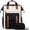 Black-beige-brown, variant on Laptop Backpack for Women, Teacher Work Laptop Bag with Large Cup Holder, Waterproof Travel Backpack Purse, Business Computer Back Pack, College Bookbag Gift Nursing Backpack, 15.6 Inch