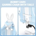 thumbnail image 5 of Huracan Cute Bunny Ears Gaming Chair with Footrest, Ergonomic High Back Office Gamer Chair, Massage Computer Game Chair with Lumbar Support for Adults,LightBlue, 5 of 7
