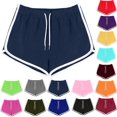 thumbnail image 2 of Amvlyk Dolphin Shorts for Women Summer Booty Athletic Gym Sports Shorts for Yoga Running Soft Comfy Plus Size Workout Shorts Breathable Elastic Drawstring Lounge Shorts, 2 of 8