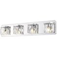thumbnail image 3 of Beaumont Lane 4 Light Facetté Cristal Verre Vanité Light in Chrome, 3 of 7