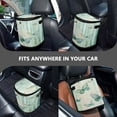 thumbnail image 7 of Qxltty Light Green Butterfly Car Trash Can with Lid Vehicle Backseat Hanging Leak Proof Storage Bin, 7 of 7