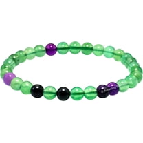 Fluorite Crystal Bracelet - 6mm Beaded Bracelet and Healing Stones