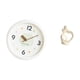 thumbnail image 5 of Reloj de pared redondo, silencioso, sin , estatua de resina, escultura decorativa, artística, moderna, con manecillas de madera, adecuado para s, 5 of 8