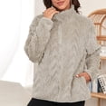 thumbnail image 5 of Puntoco Chaqueta Informal De Manga Larga con Cremallera Y Suéter De Felpa Sólida para Mujer Puntoco Puntoco-1, 5 of 5