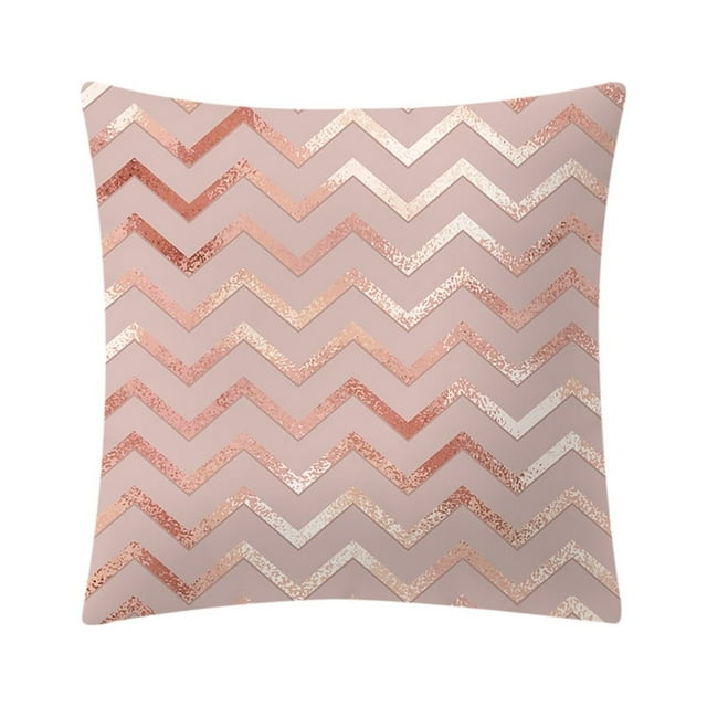 Funda de Cojín onlyliua Oro Rosa para Decoración Del Hogar