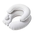 thumbnail image 2 of Inflatable Travel Neck Pillow, Press To Inflate Air Cushion, Double Layer Ergonomic Neck Support Pillow For Airplane Car Train Office Travel Rest Portable Head Support, 2 of 5