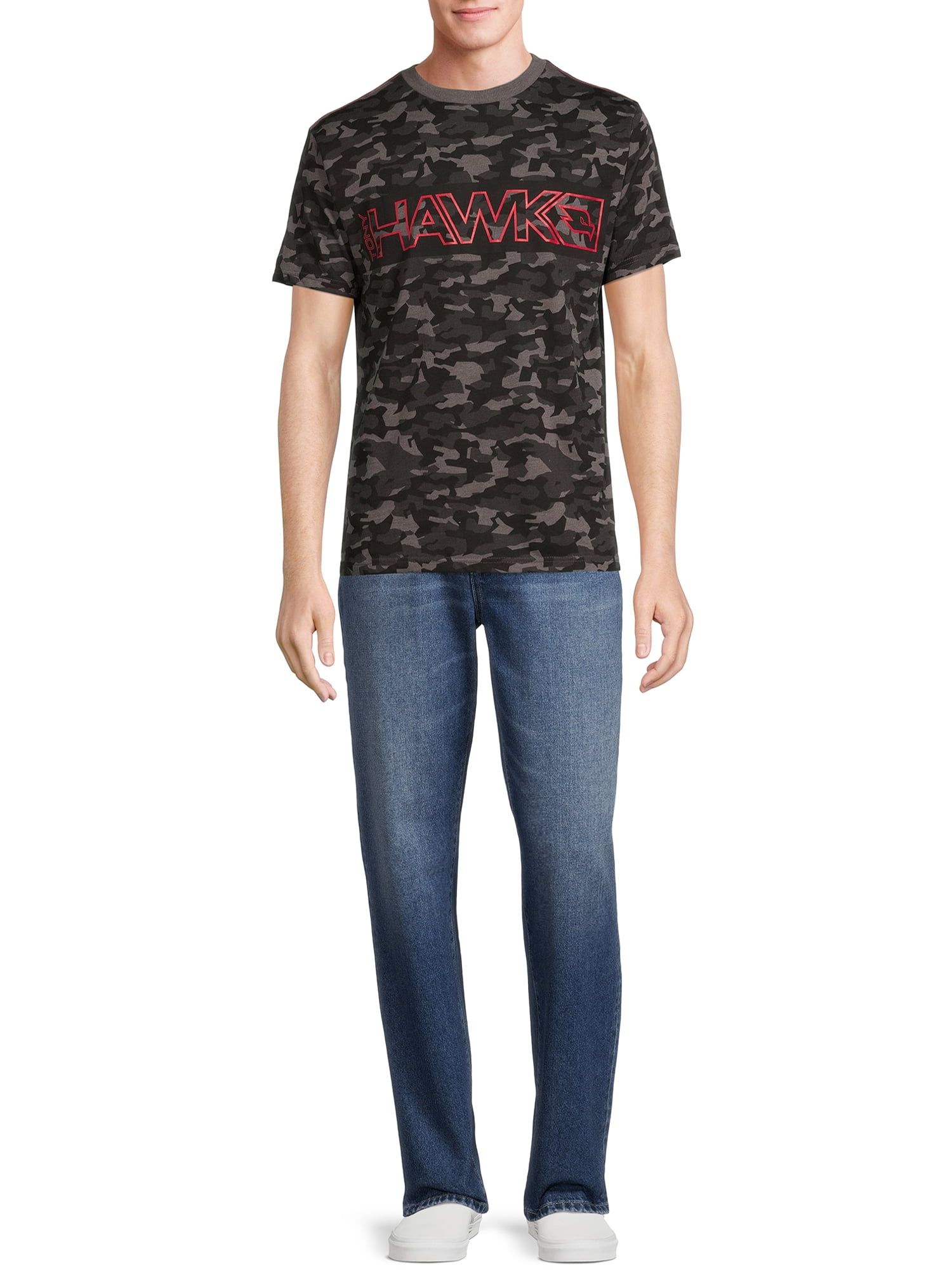 Tony Hawk Men's Camo Hawk Logo T-Shirt, Sizes S-XL