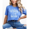 thumbnail image 3 of Writing Is My Favorite Shirt for Adults and Teens Cute Script Tee for Women Heather Blue Shirt Adult Medium, 3 of 4