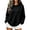 Black 26#, variant on Women's Crew Neck Leopard Print Sweatshirt, Long Sleeve Loose Fit Pullover Top, Soft Casual Fall Winter Tunic Blouse, Trendy Printed Basic Shirt for Everyday Wear Coffee S