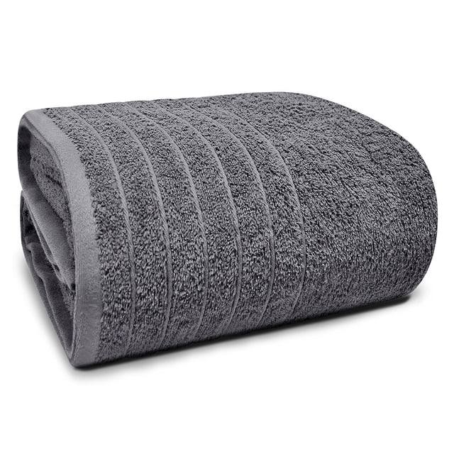 Toalla de baño Tens Towels Jumbo, 100% algodón, 100 x 200 cm, color gris oscuro