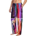 thumbnail image 6 of Uemuo cute dogs of different breeds Pattern Men's Wide Leg Palazzo Lounge Pants with Pockets Light Weight Loose Comfy Casual Pajama Pants-XX-Large, 6 of 6