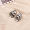 thumbnail image 2 of Golden Statement Irregular Hoop Earrings For Multilayer Dangle Drop Earrings Modern Abstract Geometric Design, 2 of 3