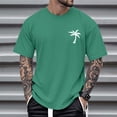 thumbnail image 5 of Ankishi Hawaiian Tee Shirts for Men Tropical Palm Tree Casual Short Sleeve Graphic Tee Overszied Summer Tops for Travel, 5 of 8
