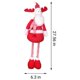 thumbnail image 3 of Xihbxyly Muñeca Navideña Retráctil con Patas Extensibles, Poliéster Suave, Adorno Único para Árbol, Decoración para Fiestas, Versátil Decoración Navideña, Extensión de Patas de 16 X 70 Cm., 3 of 6