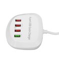 thumbnail image 1 of Estación De Carga USB De 4 Puertos, Cargador Rápido QC3.0 110-240V Plug And Play Portátil Para Tableta Para Teléfono Móvil, 1 of 8