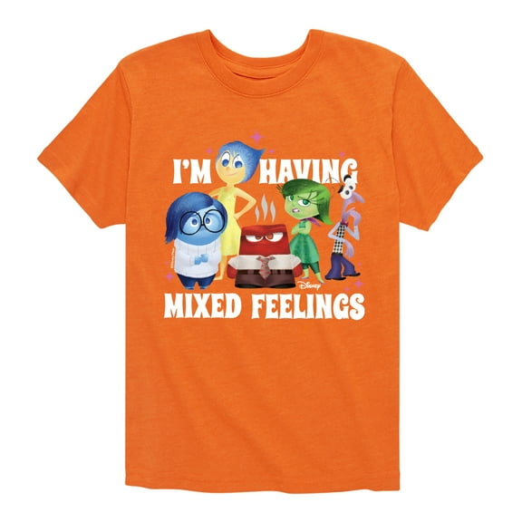 Inside Out - Mixed Feelings - Toddler And Youth Short Sleeve Graphic T-Shirt