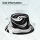 thumbnail image 3 of Balery Abstract Black White Swirls Sombreros para el sol para hombre y mujer, sombrero de pescador con UPF 50+, 3 of 6