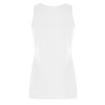 thumbnail image 6 of Scyoekwg Womens Tops Fashion Tank Top Comfy Summer Sling Crew Neck Button Slim Tank Tops Sleeveless Solid Color Suspenders Casual Dressy Blouse Tees Shirts (White,XXL), 6 of 7