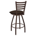 thumbnail image 2 of 410 Jackie 30" Swivel Bar Stool with Black Wrinkle Finish and Rein Coffee Seat, 2 of 4