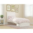 thumbnail image 2 of AFI NoHo Traditional Wood Twin XL Platform Bed with Foot Drawer in White, 2 of 4