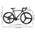 thumbnail image 6 of VEVOR Road Bike, 700C Wheels Racing Bike, SHIMANO 21 Speeds Drivetrain System City Commuter Road Bicycle, Urban Adult Sport Bike with Carbon Steel Frame, Drop Bar, Disc Brake, for Men and Women, 6 of 9