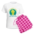 thumbnail image 5 of CafePress - Introverts Unite Women's Light Pajamas - Women's Short Sleeve Print T-Shirt and Pants Light Cotton Pajama Set, 5 of 7