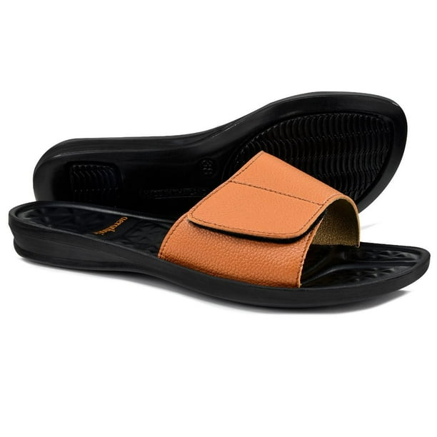 most comfortable slide sandals women's