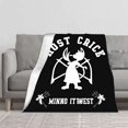 thumbnail image 2 of Cozy Flannel Blanket with Stylish Mouse Silhouette Design - Soft Warm Perfect for Sofa Travel Bed or Chair, 2 of 7