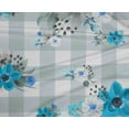 thumbnail image 4 of oneOone Polyester Lycra Turquoise Blue Fabric Floral Craft Projects Decor Fabric Printed By The Yard 56 Inch Wide, 4 of 4
