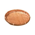 thumbnail image 1 of Bandeja de almacenamiento, cesta tejida, recogedor redondo, cesta de pan para verduras, bandeja para servir, cesta de frutas para gabinete, cocina, 17cm, 1 of 9