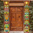 thumbnail image 4 of Suministros de decoración de fiesta hawaiana, cartel de puerta, tótem Tiki, Aloha, hawaiana, Luau, Moana Tropical, decoraciones de fiesta de cumpleaños, 4 of 4