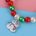thumbnail image 6 of Gymnture christmas Christmas Charm Bracelet Kids Christmas Gift Holiday Festive Jewelry for Baby Girls Children Holiday Fun Christmas Snowman Pendant Stretch Bracelets, 6 of 8