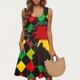 thumbnail image 2 of Vestido Casual de las Mujeres sin Mangas en Gradiente Cuello de Tripulación, Vestido Ligero de Primavera Y Verano de Poliéster, 2 of 5