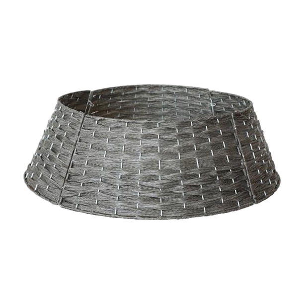 Wosthever para árbol de Navidad con estructura resistente y hermosos patrones de cestas. para árbol de Navidad. Kits de decoración para fiestas gris trompeta