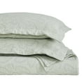 thumbnail image 3 of Superior Hibiscus Cotton Matelasse Bedspread and Sham Set, 3-Piece Dual Tone Modern Bedspreads, California King, Sage, 3 of 9