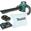 Makita XBU04PTV 18V X2 (36V) LXT Brushless Lithium-Ion Cordless Blower Kit with Vacuum Attachment and 2 Batteries (5 Ah)