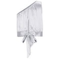thumbnail image 4 of Dealovy Satin Crop Tops for Women 1 Shoulder Sleeveless Cute Tops Shirts Asymmetrical Neck Going out Tops, 4 of 5