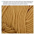 thumbnail image 3 of Uxcell Madejas de Hilo Acrílico Suave para Tejer y Ganchillo Proyecto de Manualidades Color Marrón Claro, 3 of 7